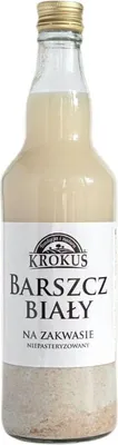 BARSZCZ BIAŁY NA ZAKWASIE NIEPASTERYZOWANY 480 ml - KROKUS