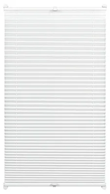 Obrázek produktu pro Plisovaná roleta - Bílá - 70 x 130 cm - Upevnění bez vrtání - Neprůhledná