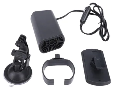 Obrázok produktu pre Ventilátor do auta s otočnou hlavicou, 2 rýchlosti, odmrazovač, odmlžovač, zimný ohrievač, tichý, 150 W, pre osobné a nákladné vozidlá