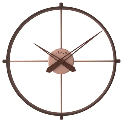 A modern wall clock with a minimalist design.