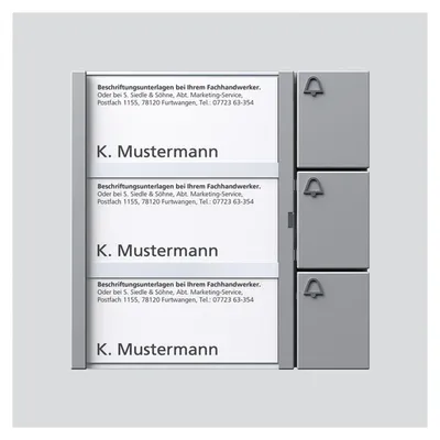Immagine prodotto di Modulo a pulsante Siedle&Söhne si/met TM 612-3 SM