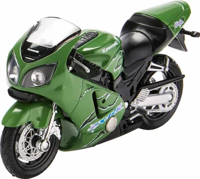 Produktbild von Welly 1:18 Kawasaki ZX-12 R Ninja Modell mit Gummi-Rädern