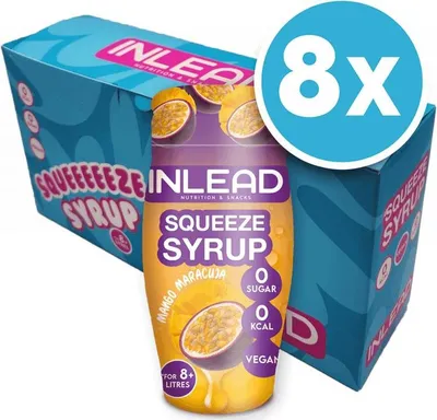 Produktbild von Inlead Squeeze Syrup (8x65ml) Mango Maracuja - Funktionelle Lebensmittel - Geschmacksstoffe/Süßstoffe