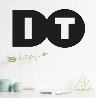 Immagine prodotto di Wallity, Do- TNL1133, Nero, Altre decorazioni per la casa, 50 x 30 cm, 100% metallo (Spessore: 1
