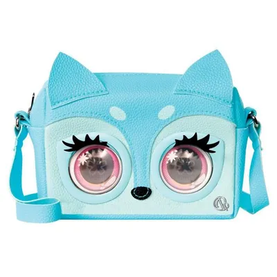 Produktbild von Purse Pets Frecher Fuchs Tasche - wird mit interaktiven Funktionen lebendig, Junge/Mädchen, Umhängetasche, Reißverschluss, Blau, Abbildung, Blau