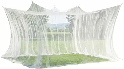 Produktbild von Sekey Moskitonetz 500x300x250cm Pavillon Outdoor Reise Fliegennetz für Doppelbett Weiß Garten Camping Insektenschutz Mückenschutz
