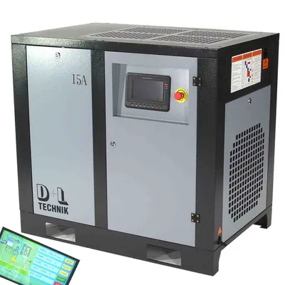 Produktbild von Schraubenkompressor 11kw Druckluft Kompressor 1300l 10bar Schraubenverdichter 05136