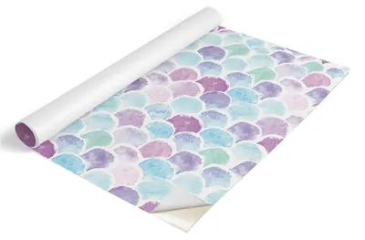 Produktbild von Tulup Möbelfolie - Klebefolie Möbel - Selbstklebende Folie 65x130 cm - Möbelfolie Schrank - Folie für Möbel - Möbelfolie Küche - Wasserdicht - Abwaschbar - Selbstklebend - Luftblasenfrei - Aquarellskalen
