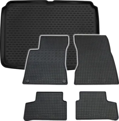 Produktbild von Gummi Kofferraumwanne + Fußmatten Set für Mercedes W247 B-Klasse, Bj. 2018-