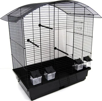 Produktbild von Vogelkäfig Käfig Wellensittich Kanarien Exoten schwarz