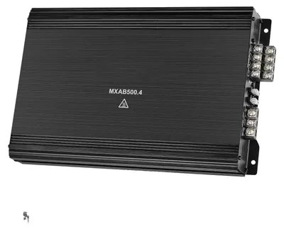 Immagine prodotto di Amplificatore audio per auto, 4 x 250W a 4 Ohm, 4 x 500W a 2 Ohm, Rapporto segnale/rumore: 100 dB, Distorsione armonica totale (THD): 0,01%,
