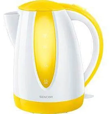 Produktbild von Sencor SWK 1816YL, 1,8 l, 2000 W, Weiß, Gelb, Kunststoff, Wasserstandsanzeige, Überhitzungsschutz