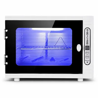 Produktbild von UV Ozon Sterilisator 12L, Desinfektionsgerät für Nagelwerkzeuge, Friseur & Kosmetik Instrumente, Timer, Edelstahlkammer, professionelle Reinigung
