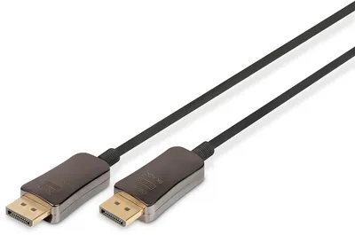 Produktbild von Digitus DisplayPort AOC Hybrid Glasfaserkabel, UHD 8K, 15 m, 15 m, DisplayPort, DisplayPort, Männlich, Männlich, 7680 x 4320 Pixel