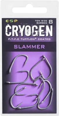 Zdjęcie produktu dla Haczyki ESP Cryogen Slammer Hooks z zadziorem, rozmiar 8, 10 szt.
