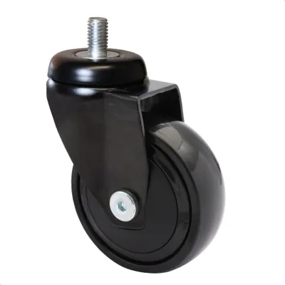 Produktbild von WAGNER 360° - 3C - Design-Rolle - Ø 75 mm, soft, Kugellager, schwarz, Gewindestift 10x16 mm, Tragkraft 75 kg - 01227766