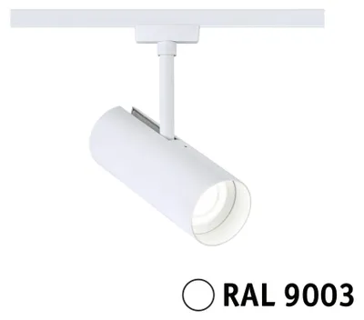 Obrázek produktu pro URail kolejnicový bodový světlomet Theron, samostatný bodový světlomet, 1100 lm, 11 W, 4000 K, stmívatelný, 230 V, signální bílá