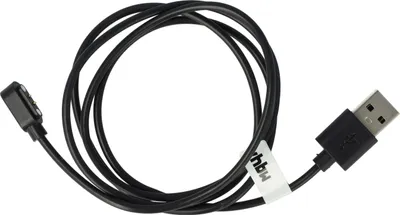 Produktbild von vhbw USB Ladekabel kompatibel mit Umidigi Uwatch 3 Smartwatch Fitnesstracker - Ladestation Schwarz, 100 cm