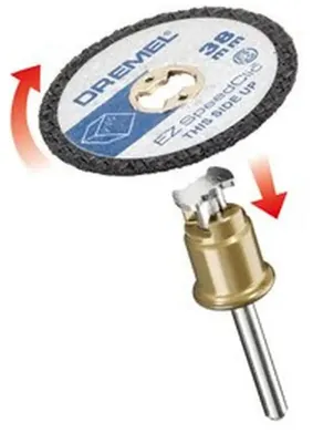 Obrázok produktu pre Dremel SC476, Rezací disk, Plast, Čierna, 3,8 cm