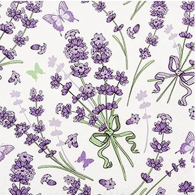 Produktbild von Servietten 25x25 cm - Lovely Lavender