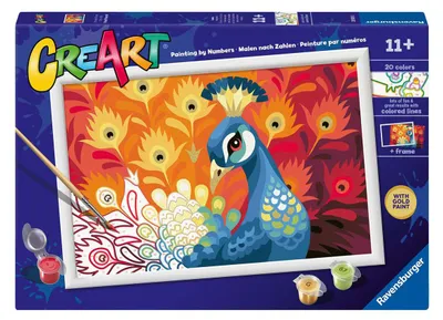 Image de Ravensburger CreArt Peinture sur Numéro - Paon fier