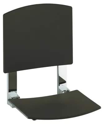 Produktbild von Keuco Plan Care Klappsitz zur Wandmontage Rückenlehne abnehmbar verchromt/weiß - 34982010051