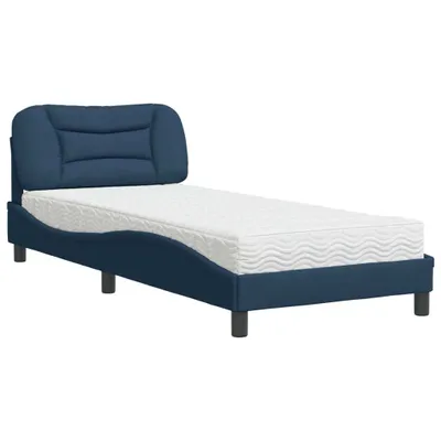 Immagine prodotto di Letto con Materasso Hvar Blu 90x190 cm in Tessuto