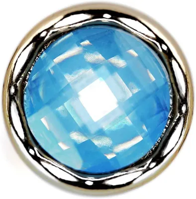 Productafbeelding van Naaiknopen Glas - Decoratieve Knopen - Kleding Versieren - Kroonachtige Basis - 20 Stuks 12.5mm - Blauw Paars