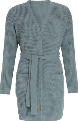 Produktbild von Knit Factory Robin Strickjacke - Stone Green - 40/42