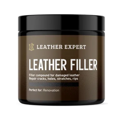 Produktbild von Lederfüller - schwarze Lederspachtel 250 ml Leather Expert LE-10-FB250