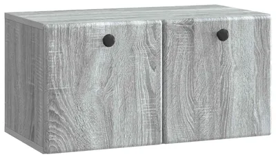 Produktbild von Wandmontierter TV-Schrank 59,5 x 31 x 30 cm Grau Sonoma