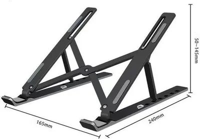 Produktbild von Famanu Laptopständer Ergonomisch Verstellbar - Schwarz