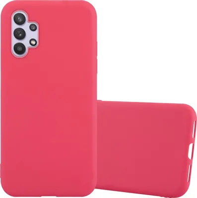 Image de Cadorabo Housse pour Samsung Galaxy A32 5G Housse en rouge Housse téléphone portable TPU Silicone Etui Case Cover