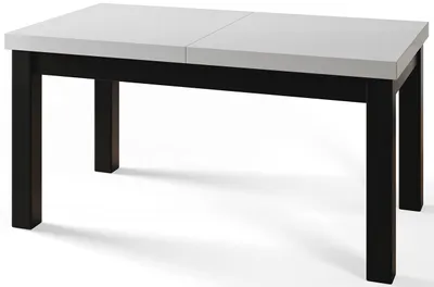 Immagine prodotto di Tavolo Rettangolare per Sala da Pranzo Classico, Allungabile, Dimensioni: 120-160 cm, Bianco