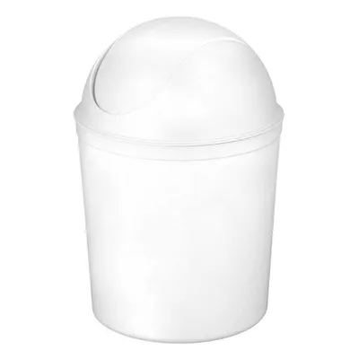 Zdjęcie produktu dla plast team 13450800 plast team kosz na śmieci z uchylną pokrywą, 5 litrów, biały