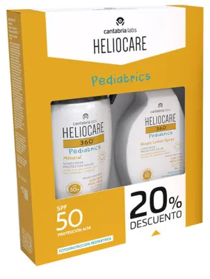 Immagine prodotto di Heliocare 360° Lozione minerale pediatrica SPF 50+ Confezione da 2 pezzi