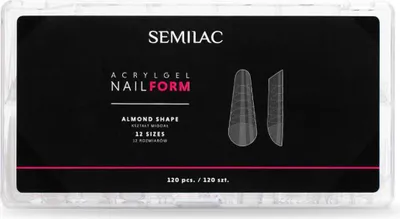 Produktbild von Semilac | Oben Formen Acrylgel - Mandel - 120 Stück - 12 Größen - Nagelverlängerung - Nageldesign