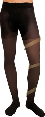Produktbild von Blickdichte Herren-Stützstrumpfhose Support 70 DEN schwarz-44-46 (L)(4)