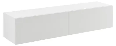 Image de Étagère suspendue « Evaton » à 2 abattants, 140 x 33 x 30 cm, blanc mat