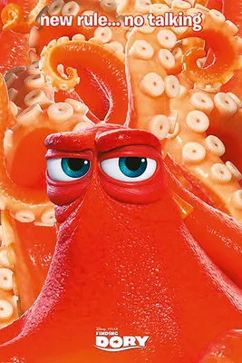 Produktbild von Finding Dory Poster "new rule... no talking" 91,5 x 61 cm
