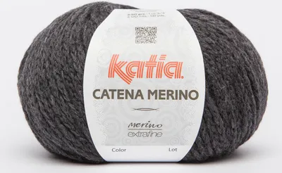 Produktbild von CATENA MERINO von Katia - ANTHRAZIT (207) - 50 g / ca. 120 m Wolle