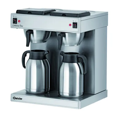 Produktbild von Bartscher Contessa Duo, Filterkaffeemaschine, 3300 W, Schwarz, Silber