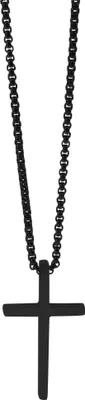 Produktbild von Akzent Erbskette mit Kreuzanhänger, Edelstahl, 61 cm