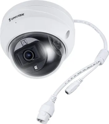 Productafbeelding van VIVOTEK C-serie FD9369 vastgeplaatste dome IP-camera, 2MP, geschikt voor buitengebruik, met infrarood, PoE, 2,8mm lens, IP66-beschermingsklasse