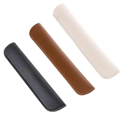 Produktbild von 3-teiliges Federmäppchen aus Leder für Stifte und Bleistifte