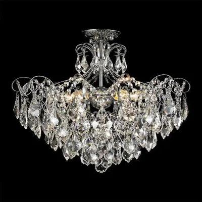 Zdjęcie produktu dla Lampa sufitowa GRANADA 40W Ø60cm MetalL z kryształkami, możliwość ściemniania