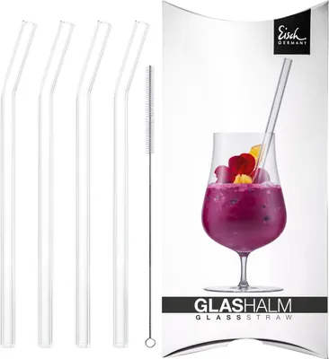 Zdjęcie produktu dla EISCH Glashalm-Set 997/10 geknickt kristall(4x)Bürste,GK GENTLEMAN 86599710