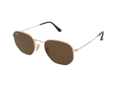 Obrázek produktu pro Ray-Ban Hexagonal Flat Lenses, Dospělý, Uni, Šestihranný, Plné obroučky, Sklo, Zlato