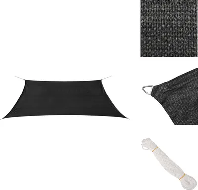 Obrázek produktu pro vidaXL Markýza HDPE obdélníková 2x4 m antracitová - Slunečníky a sluneční clony