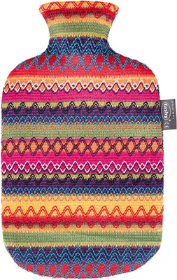 Image de fashy bouillotte avec housse Peru Design 2l, multicolore